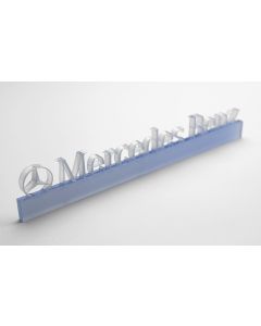 Engraved sign made from transparent acrylic, 10 x 1 cm, 10 mm thick